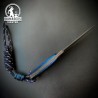 Handmade Mokuti Damascus Dagger – Sharp Edge with Leather Sheath