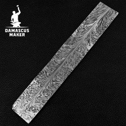 Damascus Feather Bar – Premium Steel for Custom Knives & Swords