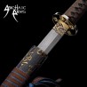 Handmade Damascus Steel Katana – Authentic Samurai Sword with Pearl Ha