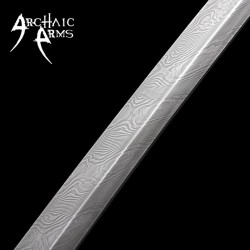 Handmade Damascus Steel Katana – Authentic Samurai Sword with Pearl Ha