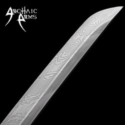 Handmade Damascus Steel Katana – Authentic Samurai Sword with Pearl Ha