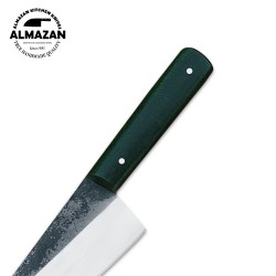 Hand Forged Carbon Steel Chef Knife | Culinary Verdant by Almazan