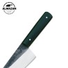 Hand Forged Carbon Steel Culinary Tool - Verdant Masterpiece