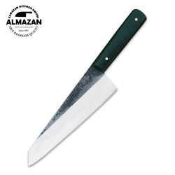 Hand Forged Carbon Steel Chef Knife | Culinary Verdant by Almazan