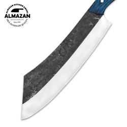 Blue Ridge Hand Forged Carbon Steel Hunting Knife with Wood Handle