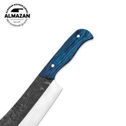 Blue Ridge Hand Forged Carbon Steel Hunting Knife with Wood Handle