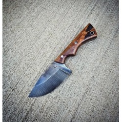 Jake 010 Skinning Knife with Cherry Wood Handle & Leather Sheath