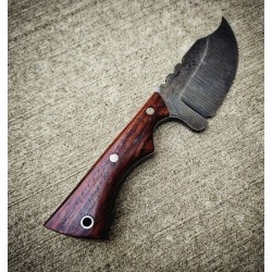 Jake 005 Skinning Knife with Cocobolo Handle & Handmade Leather Sheath