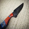 1095 HCS Knife: Gun Blue Finish, Micarta & Cocobolo Wood Handle