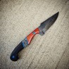 1095 HCS Knife: Gun Blue Finish, Micarta & Cocobolo Wood Handle