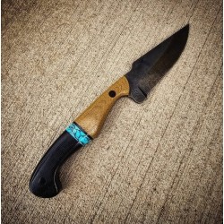 Tracker 20 Skinning Knife with Micarta Handle & Leather Sheath