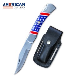 American Flag Handle Folding Knife – Stainless Steel, Premium Quality