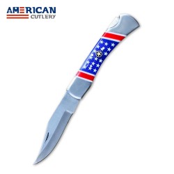 American Flag Handle Folding Knife – Stainless Steel, Premium Quality