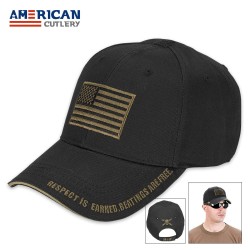 American Flag Tactical Cap – Patriotic Headgear with Bold Statement