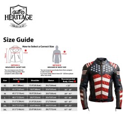 Men’s Leather Jacket Inspired by American Flag