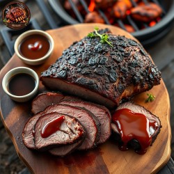 Whole Beef Brisket + BBQ Sauce – Perfect for BBQ, Smoking & Grilling