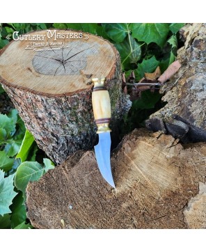 Exclusive White Bone Hunting Knife - Stainless Steel Blade