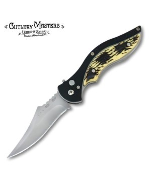 Ridge Runner Imi-Stag Auto Knife - Elegant Collector's Choice