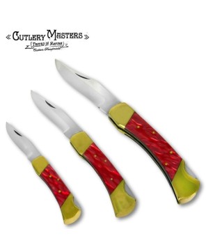 3 Pcs Lock back folding knife set