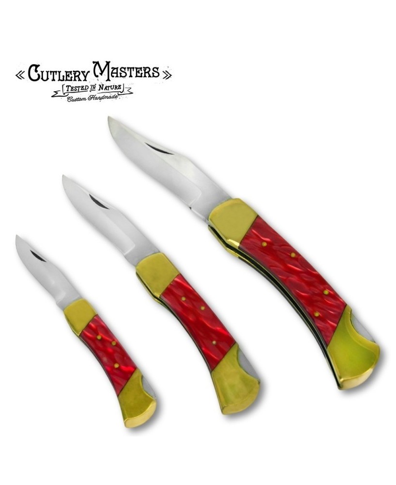 3 Pcs Lock back folding knife set