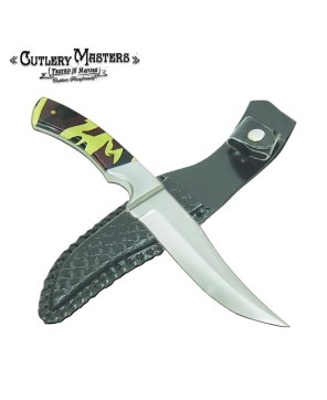 Camo Buck Hunter Knife - Stainless Steel Blade