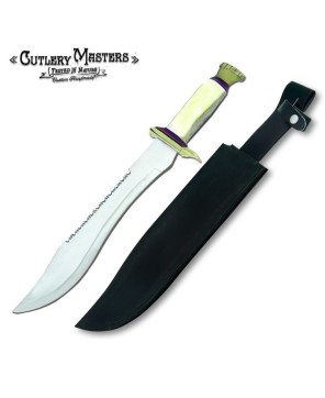 Ranger Camel Bone Bowie Knife - Premium Stainless Steel