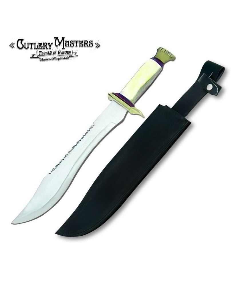 Ranger Camel Bone Bowie Knife - Premium Stainless Steel