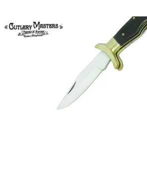 Lockback Tiger Pocket Knife - Stainless Steel Beauty