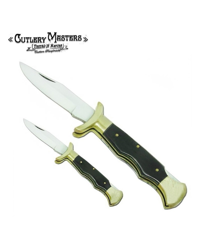 Lockback Tiger Pocket Knife - Stainless Steel Beauty