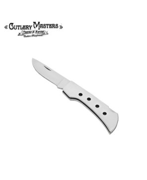 Mini Silver Lining Folder Knife - Compact Elegance