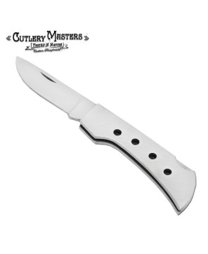 Mini Silver Lining Folder Knife - Compact Elegance