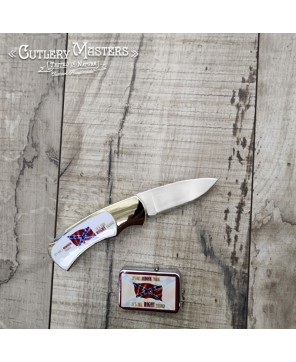 Confederate Flag Box Knife Combo with Lighter