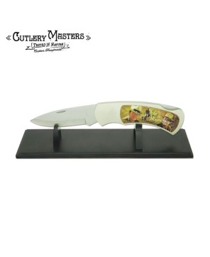 Collectable JUMBO John Wayne knife with stand