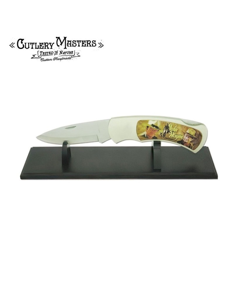 Collectable JUMBO John Wayne knife with stand