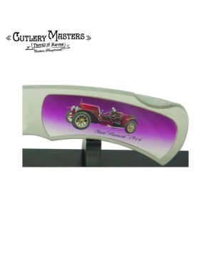 Collectable JUMBO 1914 car knife with stand