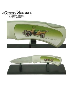 Collectable JUMBO 1907 car knife with stand