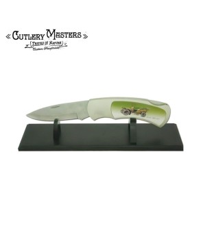 Collectable JUMBO 1907 car knife with stand