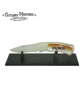 Collectable JUMBO 1927 car knife with stand