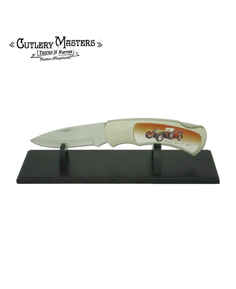 Collectable JUMBO 1927 car knife with stand