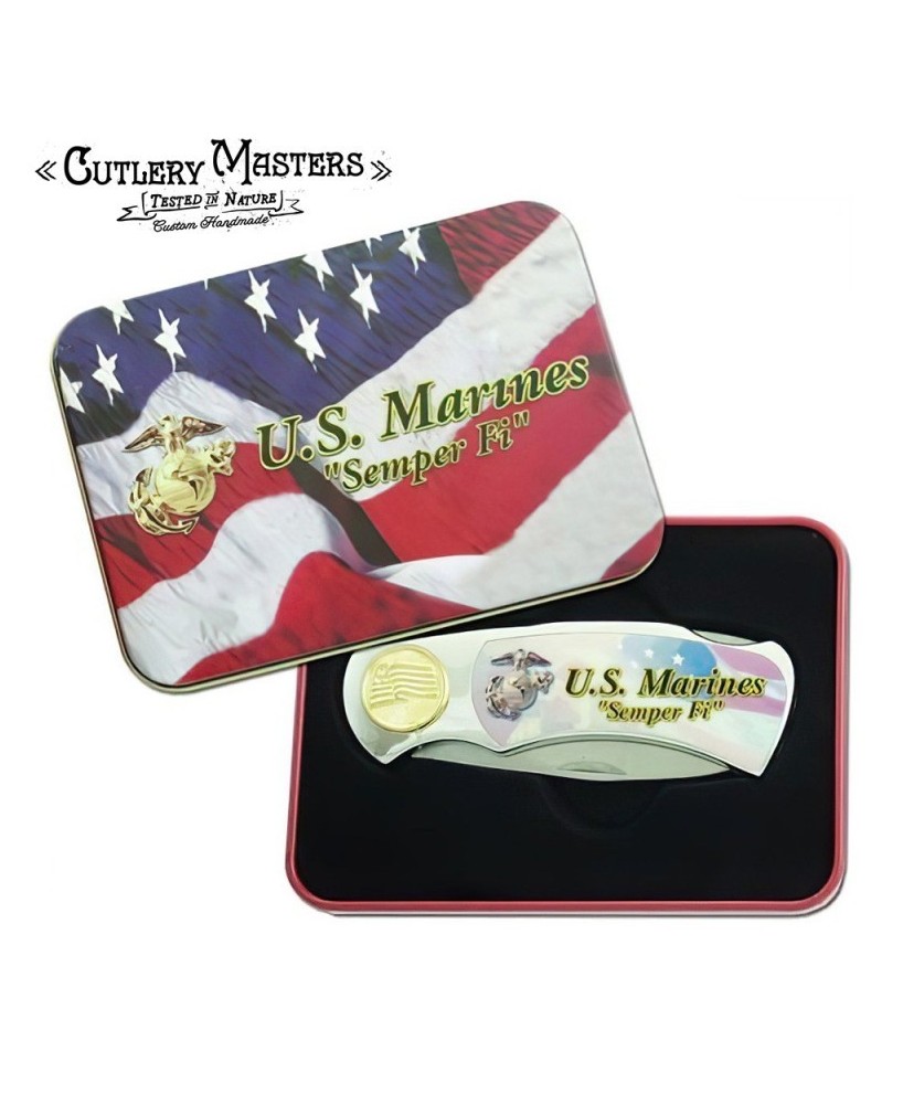 U.S. Marines Box Knife - Honor & Precision for Collectors