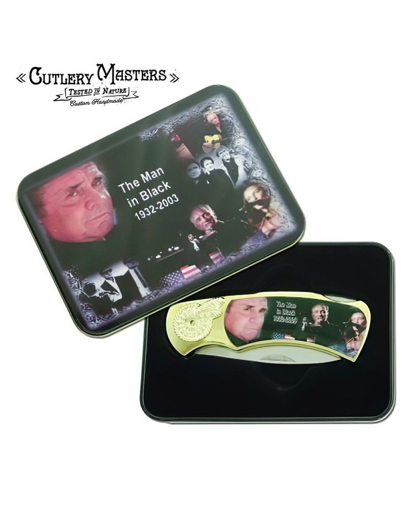 Johnny Cash Commemorative Box Knife - Tribute to a Music Legend