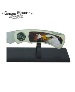 Collectible Jumbo Eagle Knife with Display Stand | Stunning Décor