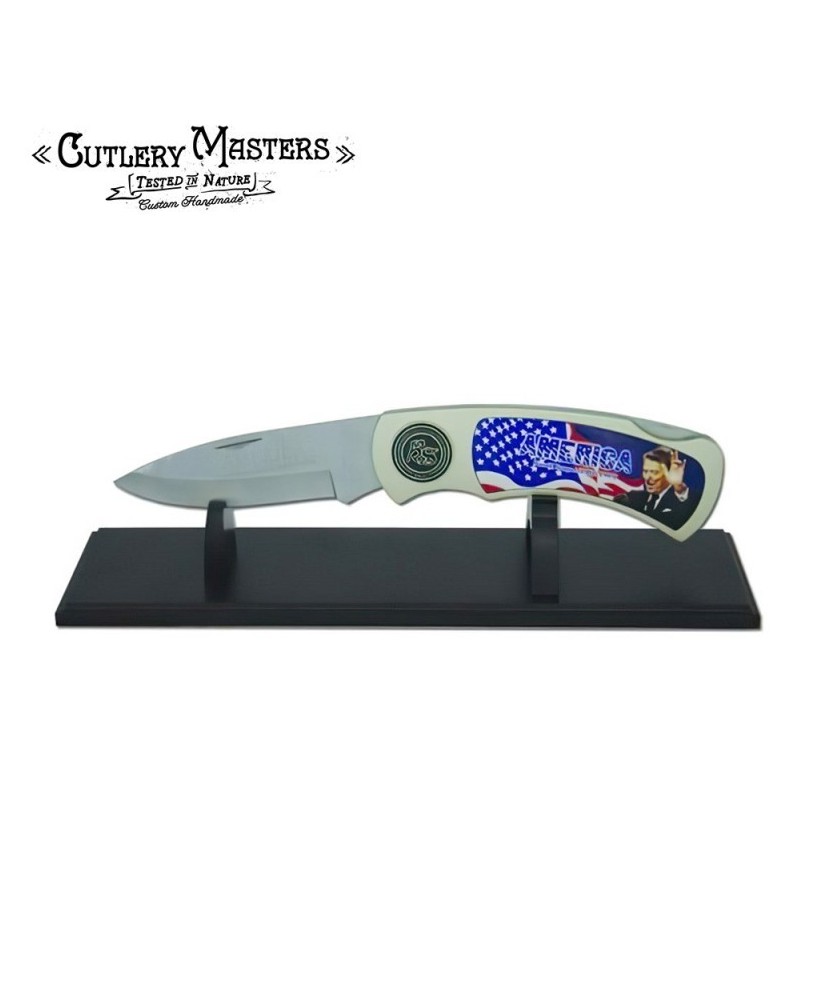 Collectible Jumbo Ronald Reagan Knife with Display Stand