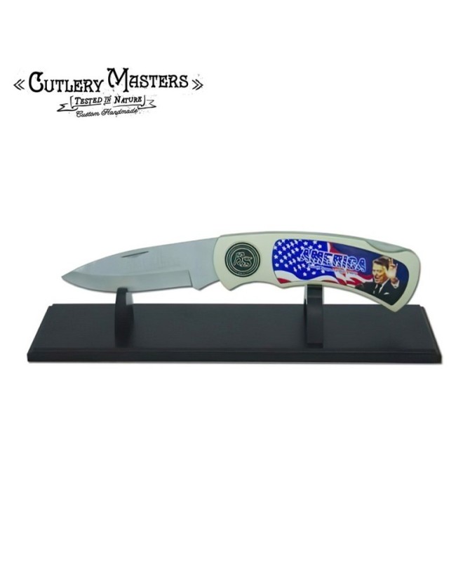 Collectible Jumbo Ronald Reagan Knife with Display Stand