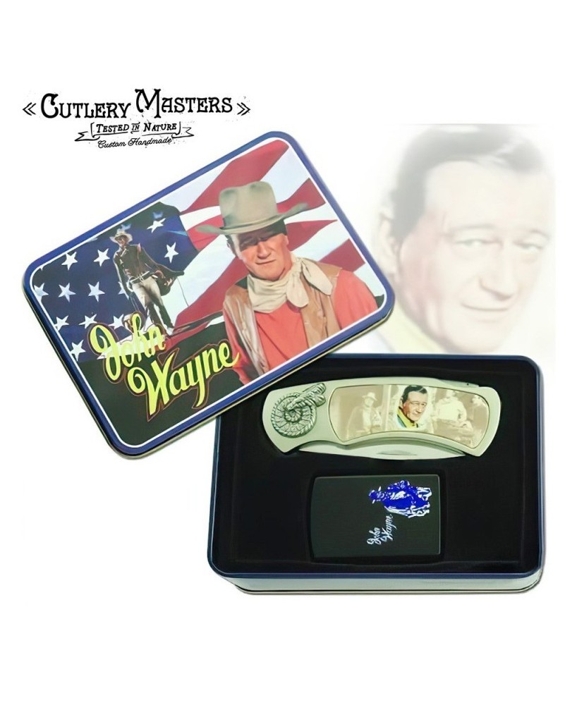 John Wayne Box Knife with Lighter - Collector's Edition