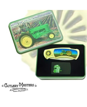 Farmer's Tractor Knife with Lighter - Essential Combo Set