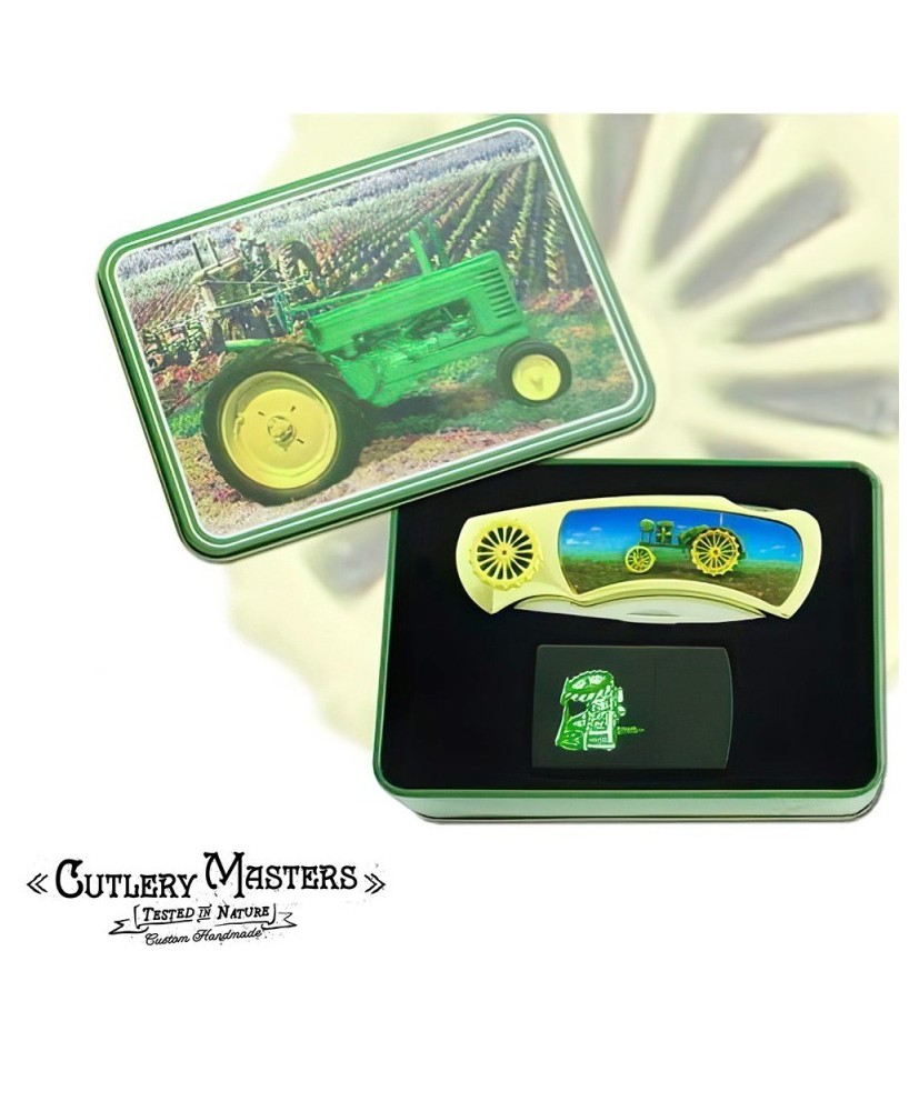 Farmer's Tractor Knife with Lighter - Essential Combo Set