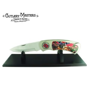 Giant Display Confederate Pocket Knife with Stand