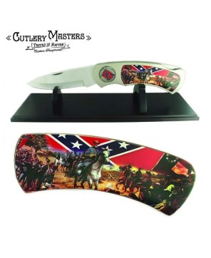 Giant Display Confederate Pocket Knife with Stand