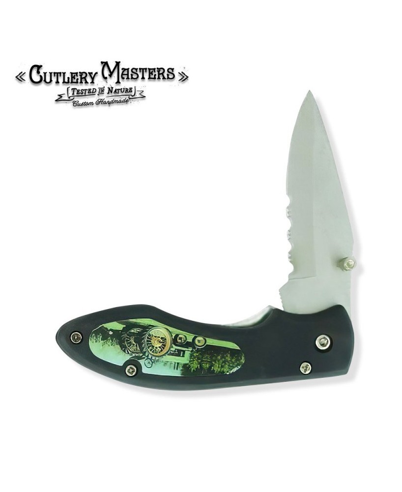 John Deere Stainless Steel Pocket Knife - Functional & Stylish